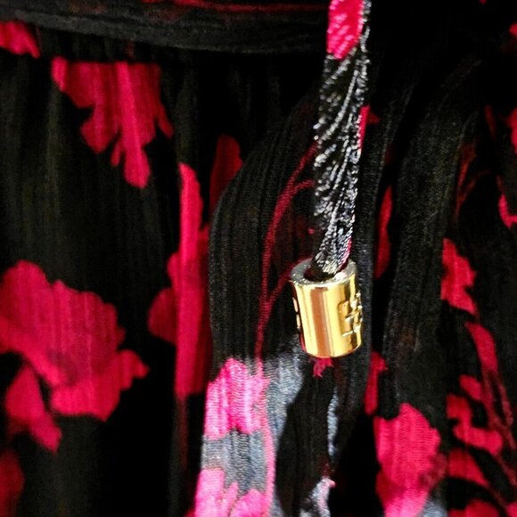 Tommy Hilfiger S 8 Margo Floral Chiffon Romantic Midi Silhouette Elegant Coastal - Picture 12 of 13